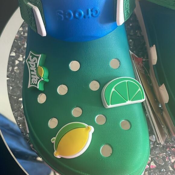 NWT sprite x crocs all terrain clogs unisex men’s size 10 women’s size 12 - Picture 4 of 14